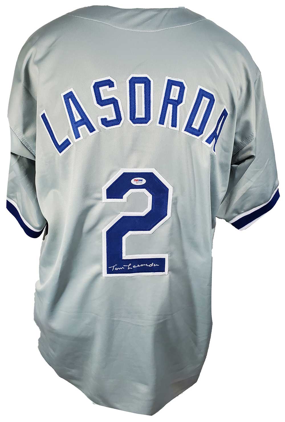Los Angeles Dodgers Tommy Lasorda Autographed Pro Style Grey